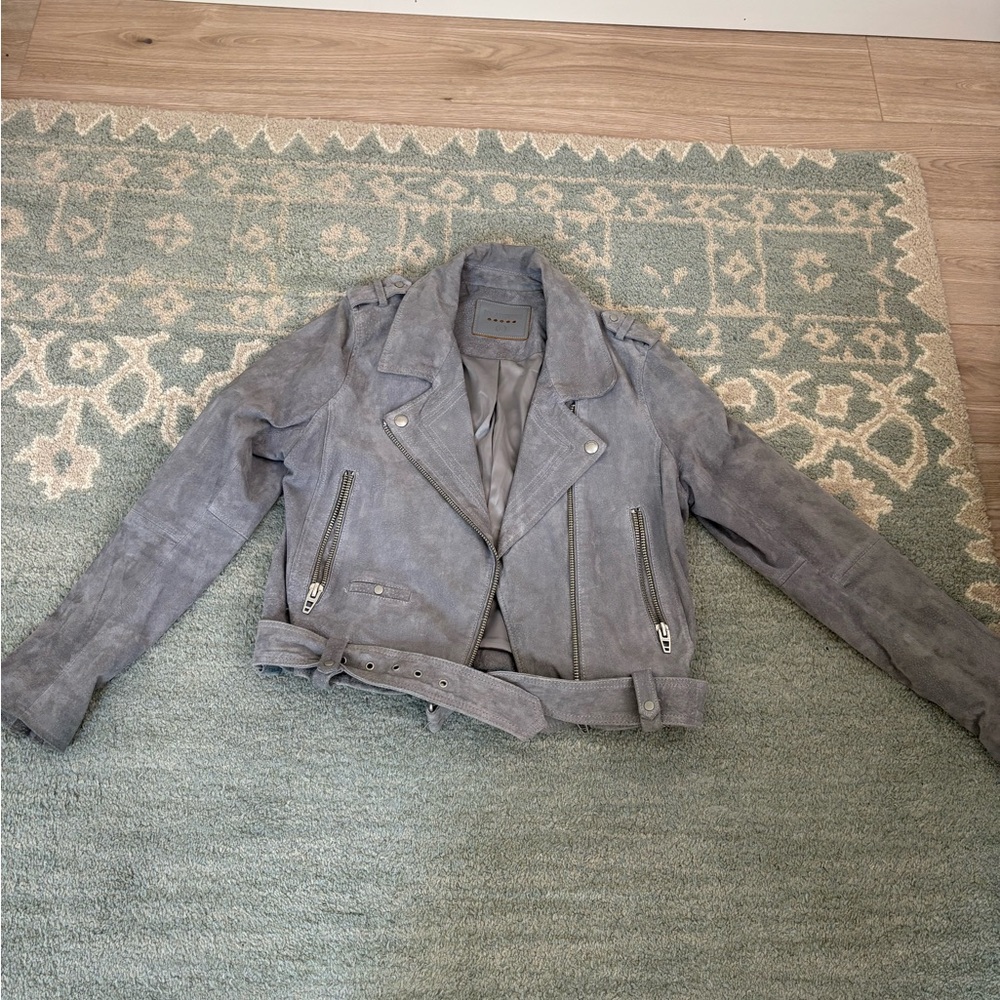 Gray Blank NYC Suede Women's Jacket